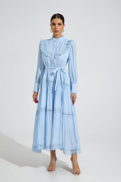 Hadwyn Sky Ruffle Maxi Elbise