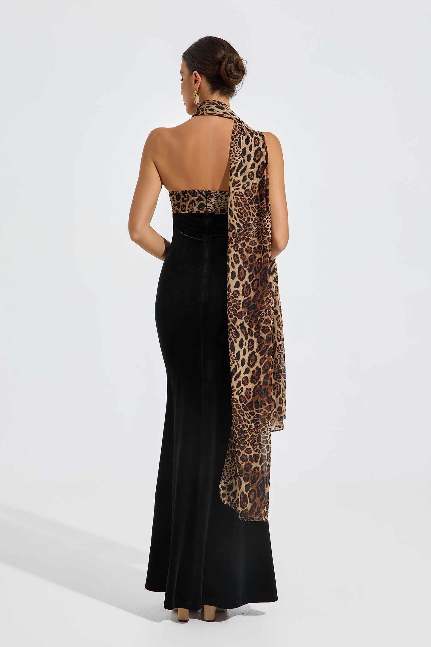 Virginia Velvet Wild Elegance Maxi Elbise