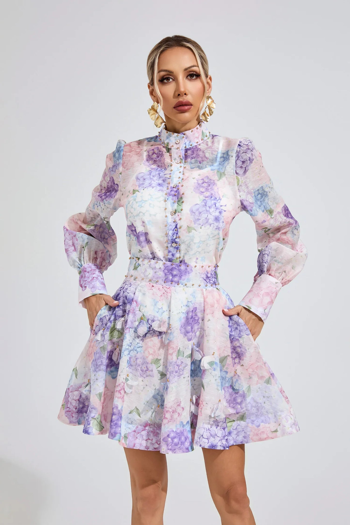 Hailey Mor Korse İki Parça Set
