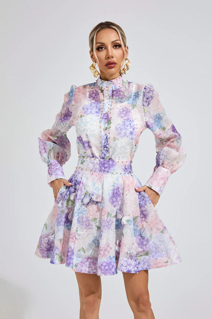 Hailey Mor Korse İki Parça Set