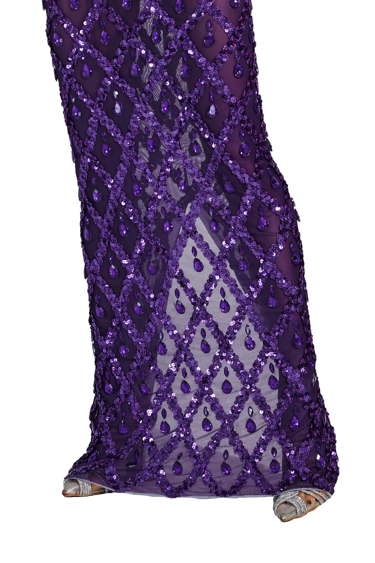 Louise Pembe Elmas Maxi Elbise (Astarsız)