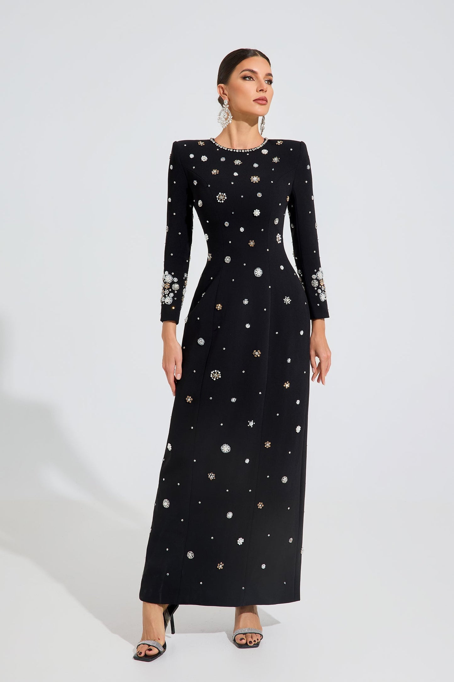 Ottoline Celestial Süslemeli Maxi Elbise