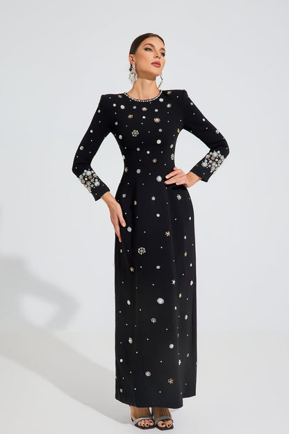 Ottoline Celestial Süslemeli Maxi Elbise