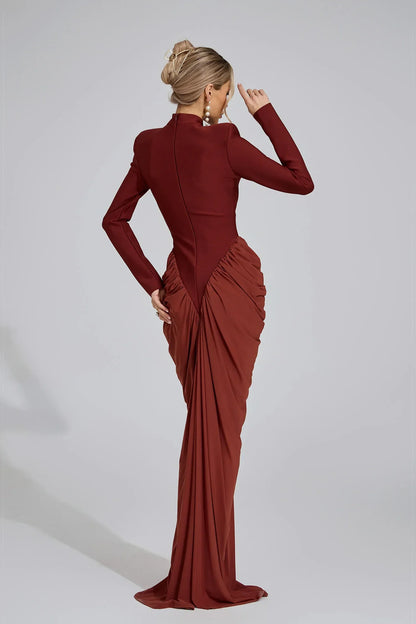 Zorina Sienna Ruching Maxi Elbise