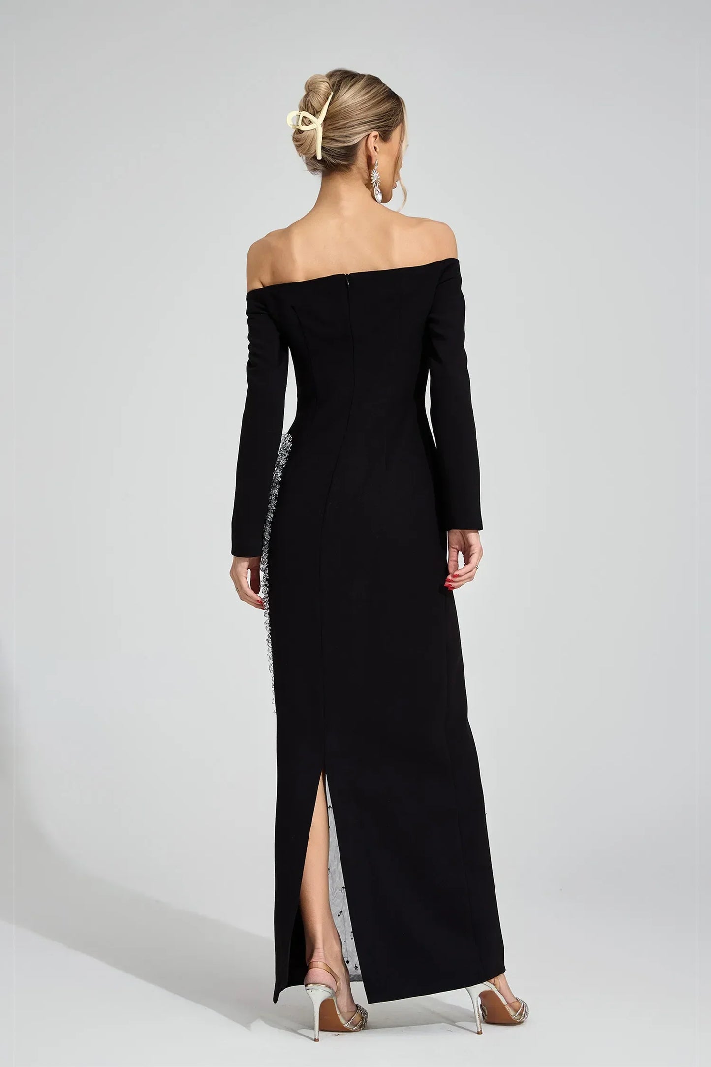 Artemis Siyah Elmas Maxi Elbise