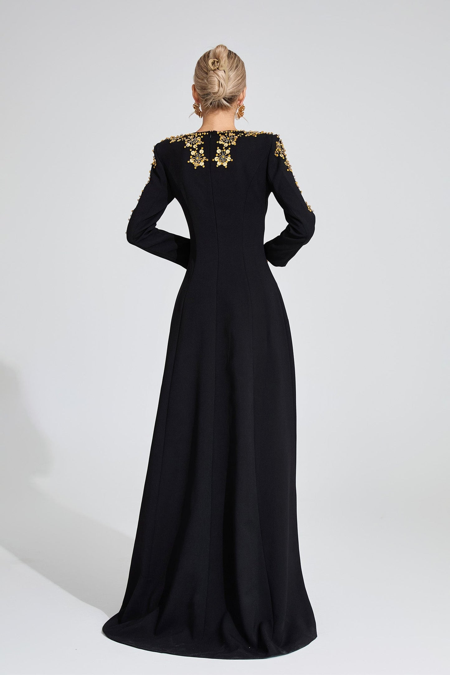 Lucinda Siyah Elmas Maxi Elbise